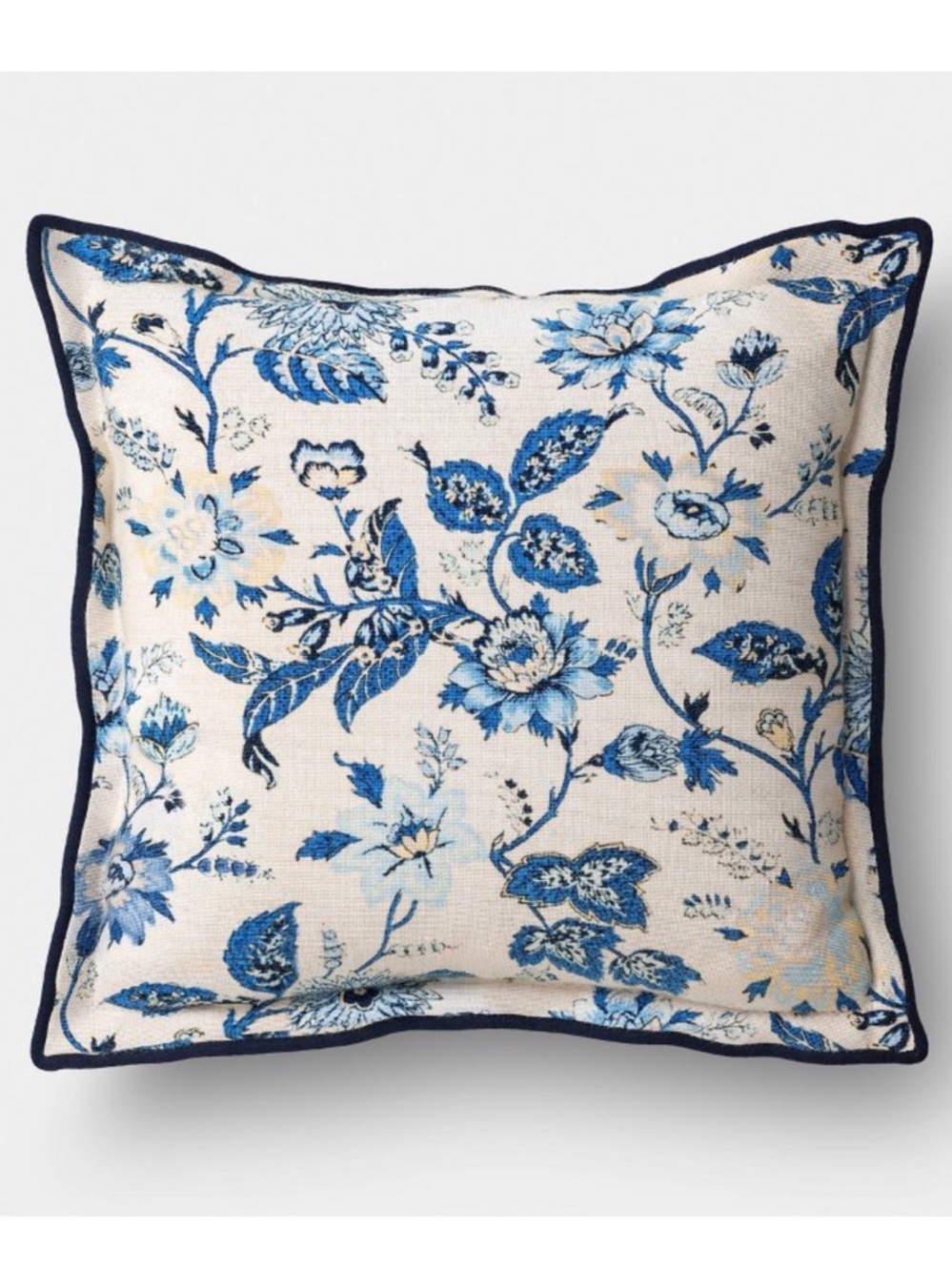 2!!!! THRESHOLD NWT floral square throw pillows -blue